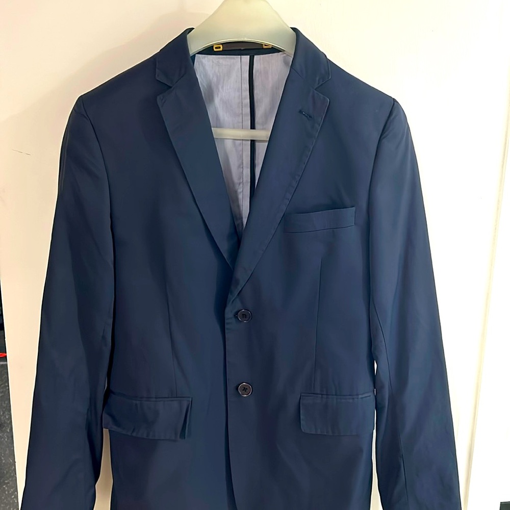 Scotch & Soda shiny navy vintage blazer small men